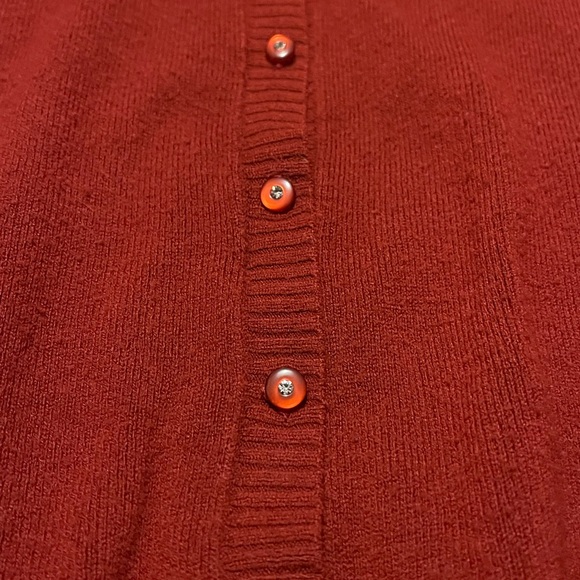🌹Deep Red Button-Up Cardigan🌹 - Picture 2 of 4